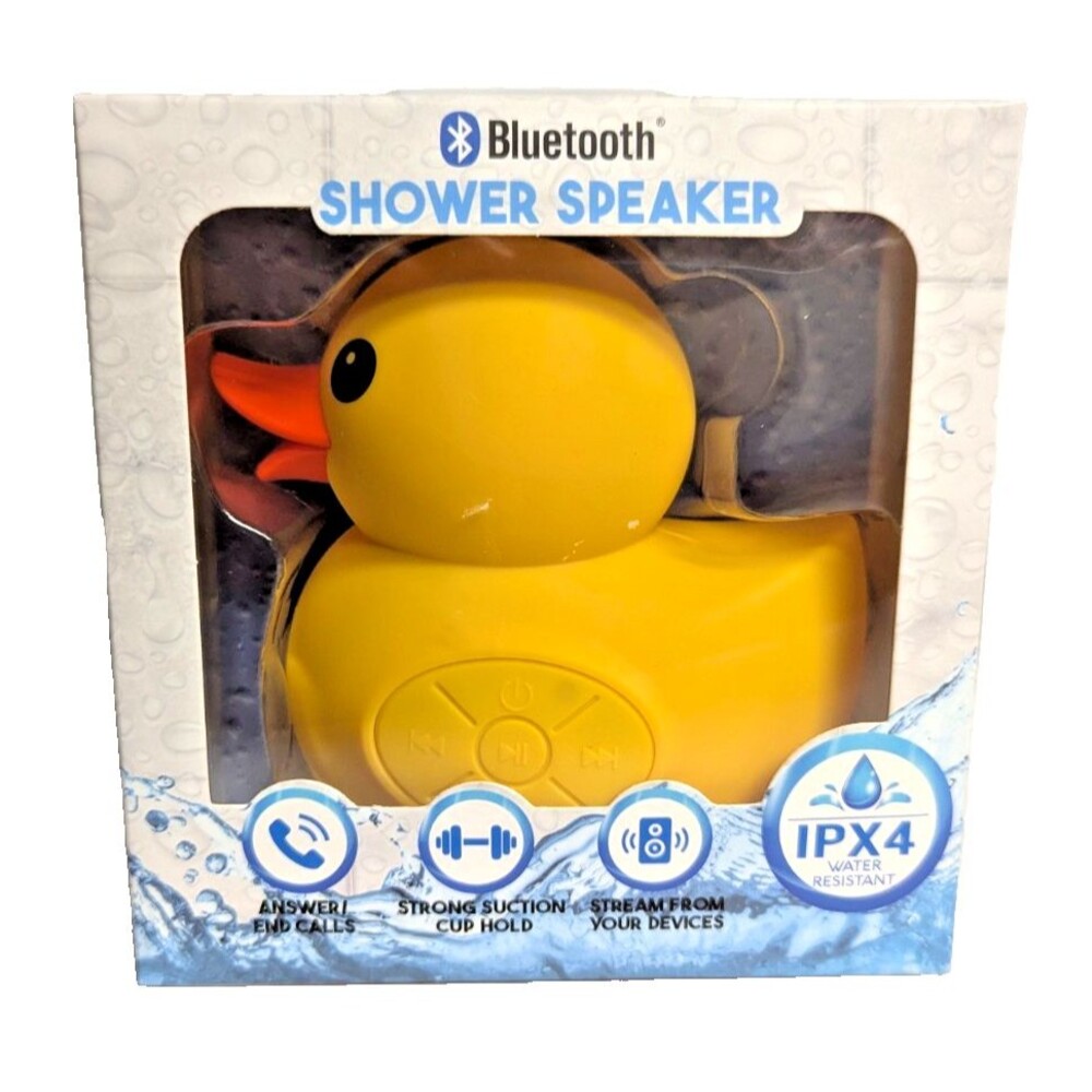 Aconic Rubber Duck Wireless Shower Speaker Bluetooth Stream from Devices NEW